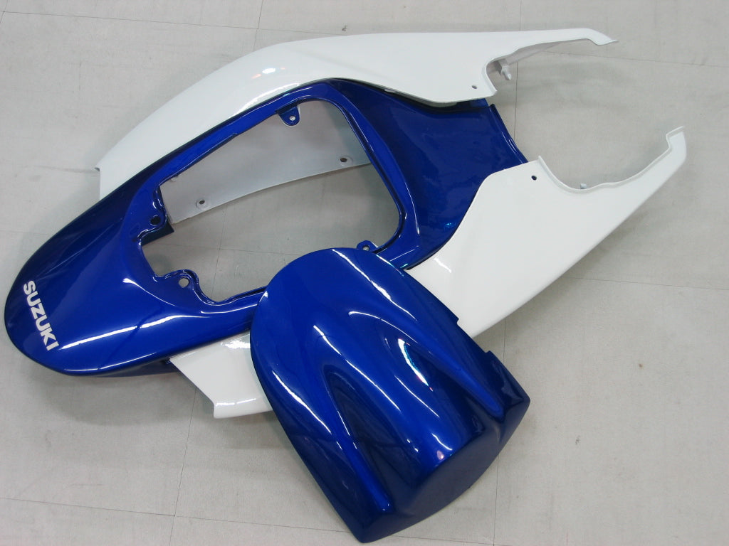 Amotopart 2006-2007 GSXR600750 Suzuki Fairing White&Blue Kit