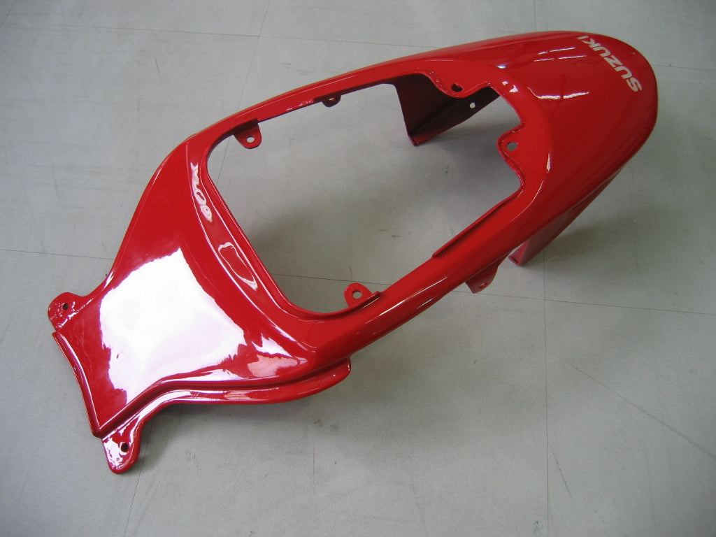 Amotopart 2006-2007 GSXR600750 Suzuki Fairing White&Red Kit