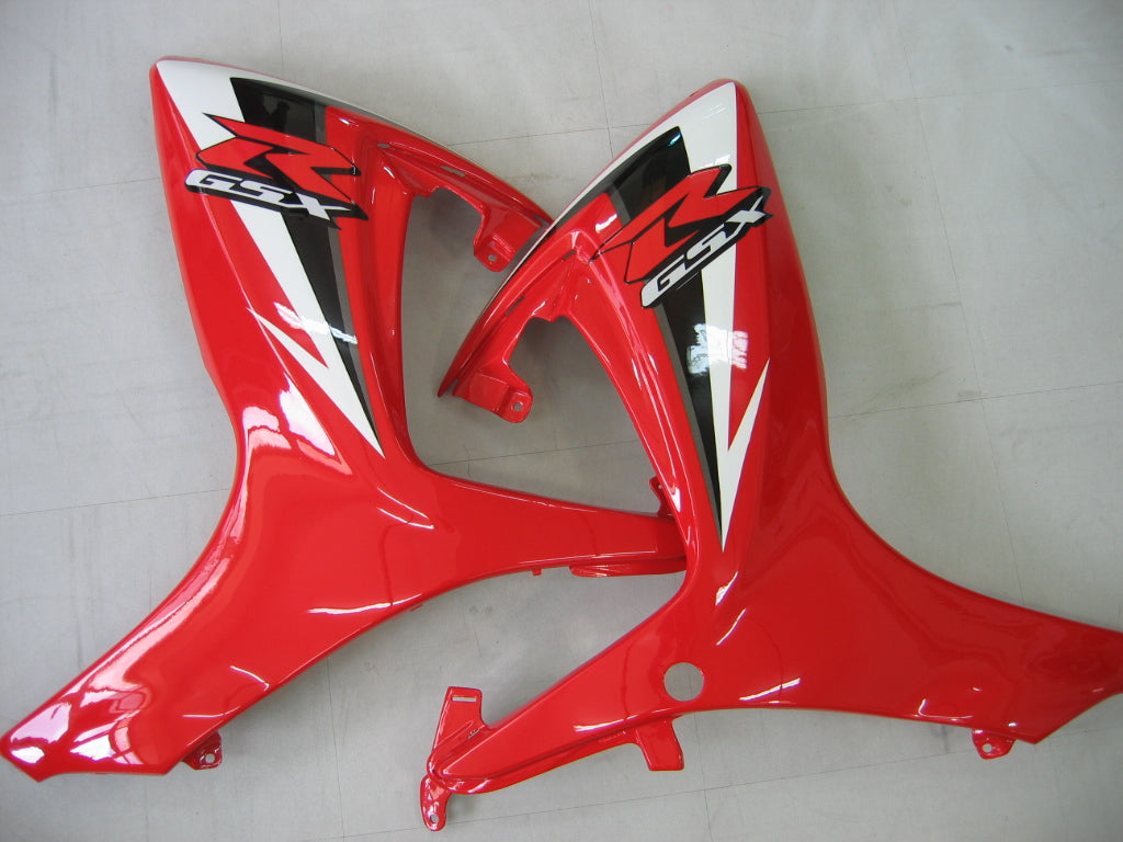 Amotopart 2006-2007 GSXR600750 Suzuki Fairing White&Red Kit