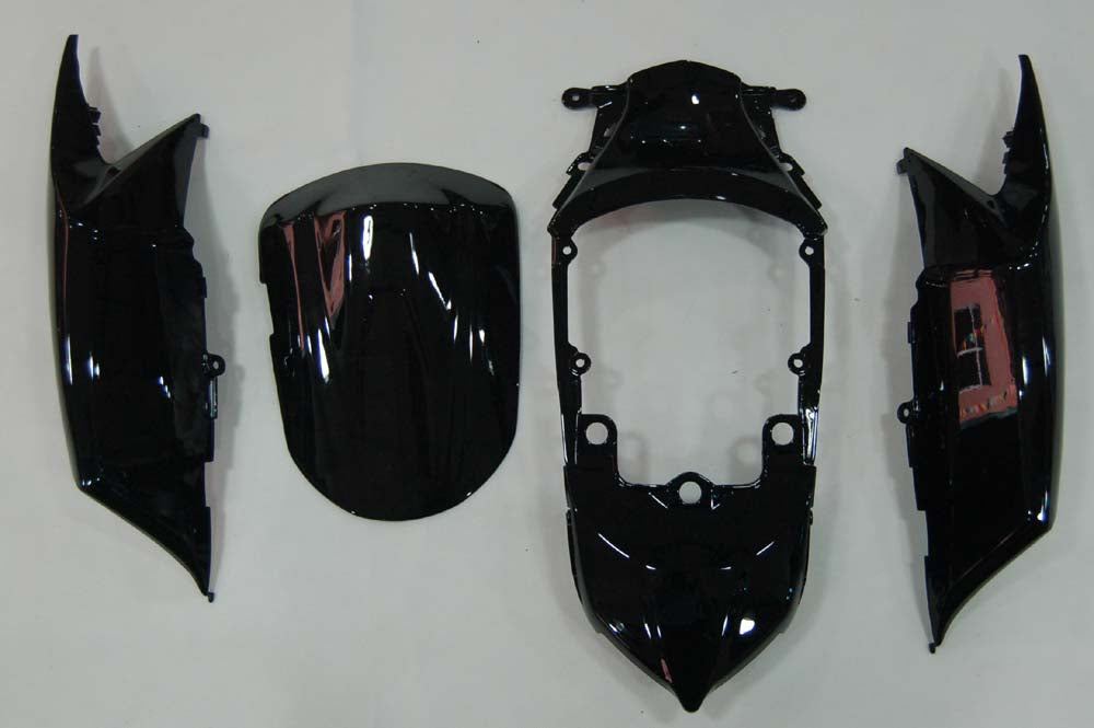 Amotopart 2008-2010 GSXR600750 Suzuki Fairing Black Red Flame Kit