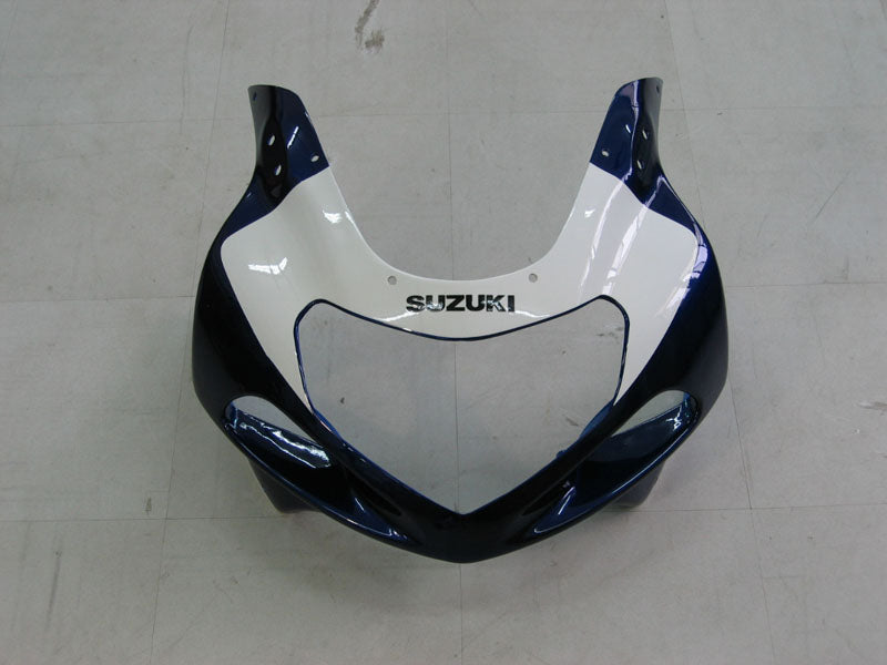 Amotopart 01-03 GSXR600 & 00-03 GSXR750 Suzuki Kit de carénage bleu et blanc