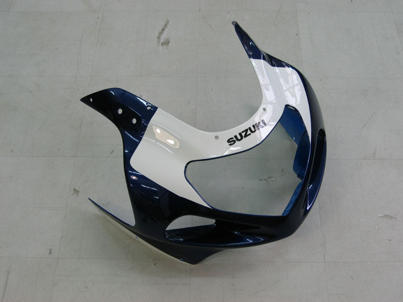 Amotopart 01-03 GSXR600 & 00-03 GSXR750 Suzuki Kit de carénage bleu et blanc