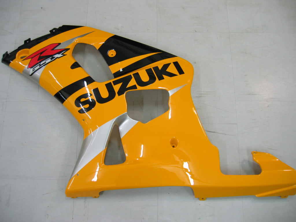 Amotopart Suzuki 01-03 GSXR600 & 00-03 GSXR750 Fairing Black Yellow Kit