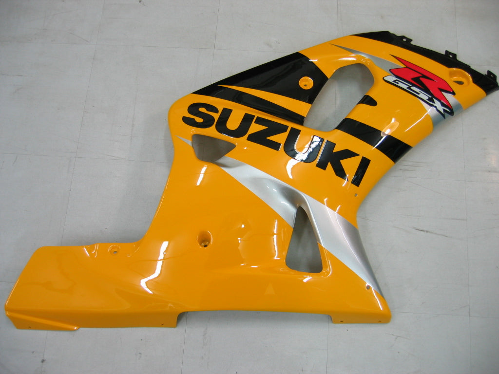 Amotopart Suzuki 01-03 GSXR600 & 00-03 GSXR750 Fairing Black Yellow Kit