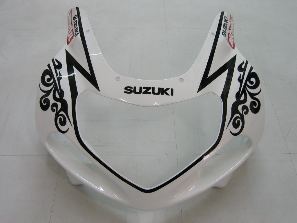 Amotopart Verkleidungssatz für Suzuki 01–03 GSXR600 und 00–03 GSXR750, Weiß