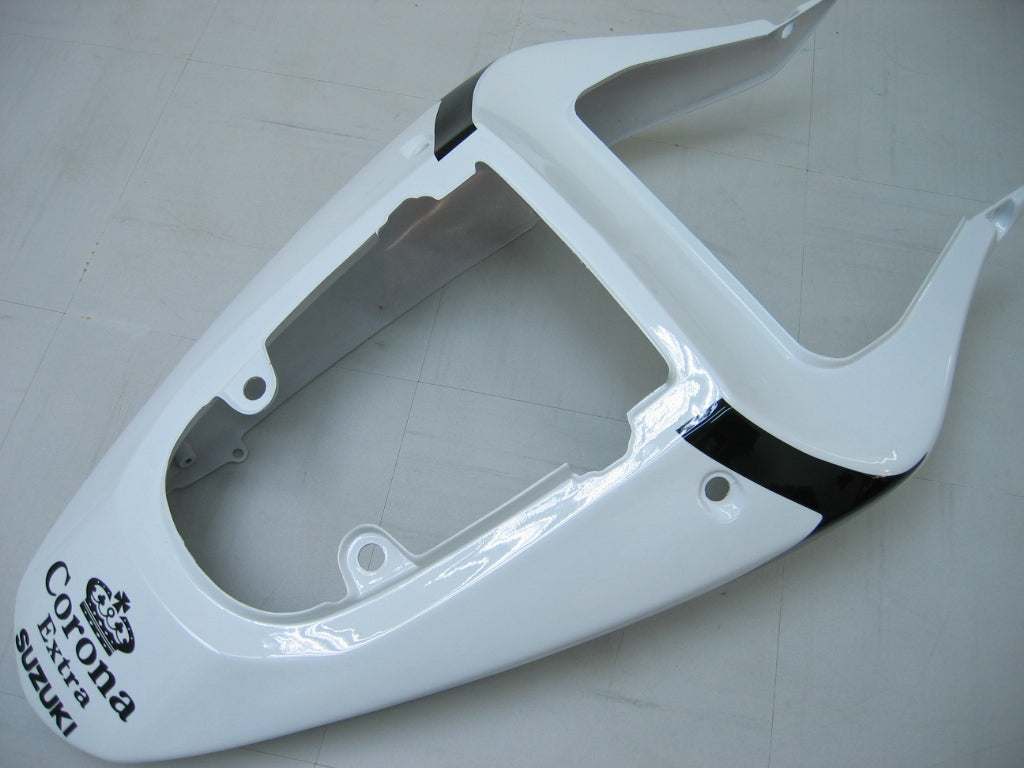 Amotopart Suzuki 01-03 GSXR600 y 00-03 GSXR750 Kit de carenado blanco