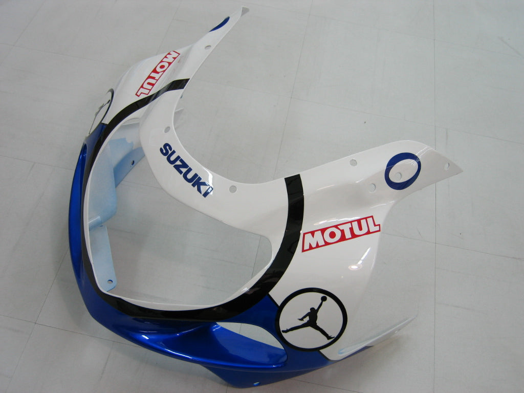 Amotopart Suzuki 01-03 GSXR600 & 00-03 GSXR750 Fairing blue white Kit