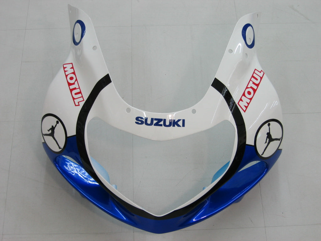 Amotopart Suzuki 01-03 GSXR600 & 00-03 GSXR750 Fairing blue white Kit