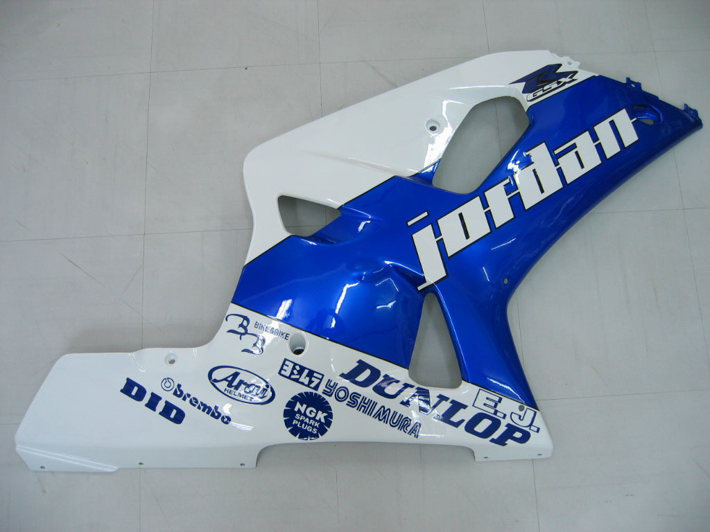 Amotopart 2001-2003 Suzuki GSXR600/750 Fairing Blue&White Style2 Kit