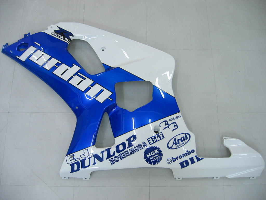 Amotopart Suzuki 01-03 GSXR600 & 00-03 GSXR750 Fairing blue white Kit