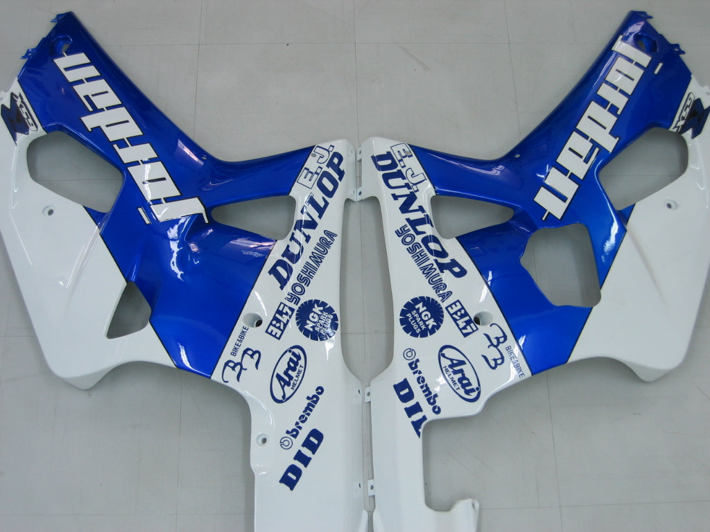 Amotopart Suzuki 01-03 GSXR600 & 00-03 GSXR750 Fairing blue white Kit