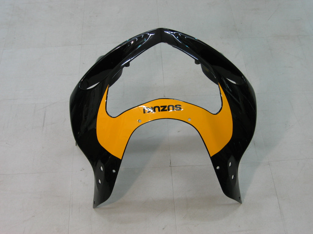 Amotopart Suzuki 01-03 GSXR600 y 00-03 GSXR750 Kit de carenado amarillo y negro