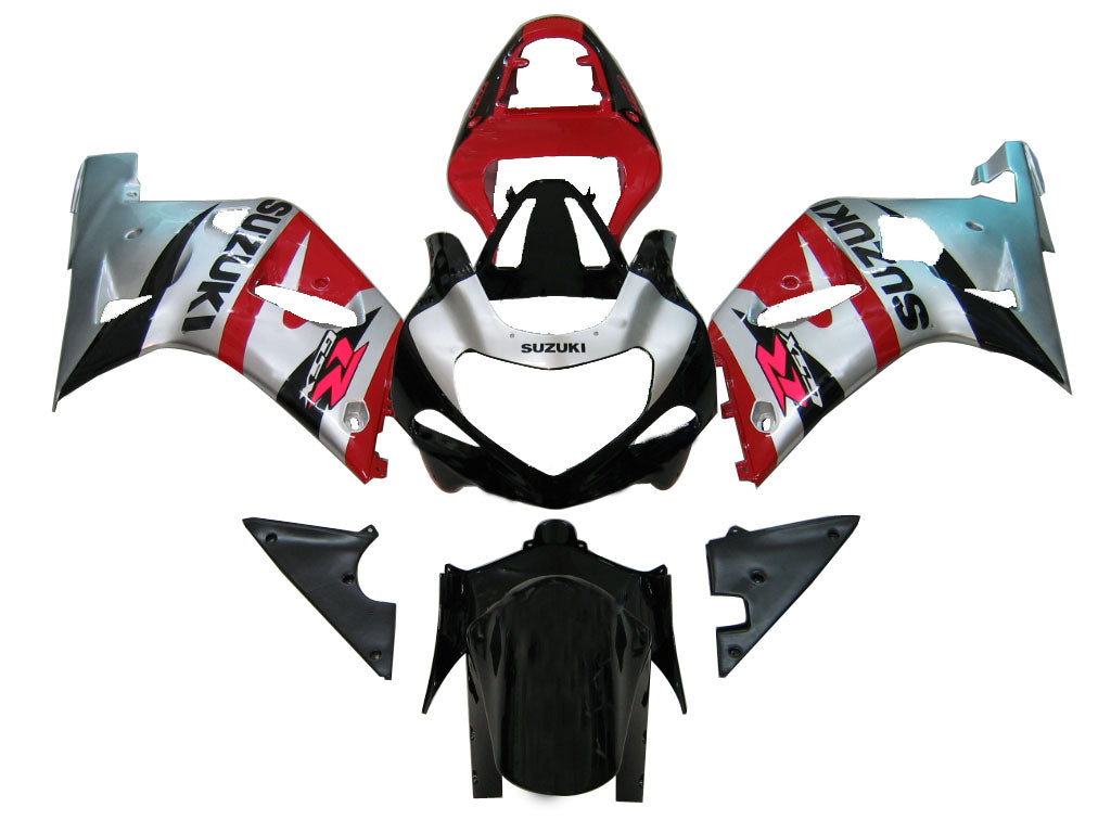 Amotopart Suzuki 01-03 GSXR600 & 00-03 GSXR750 Fairing red sliver Kit