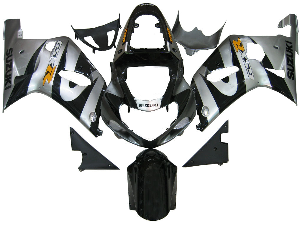 Amotopart Suzuki 01-03 GSXR600 & 00-03 GSXR750 Fairing multi-grey Kit