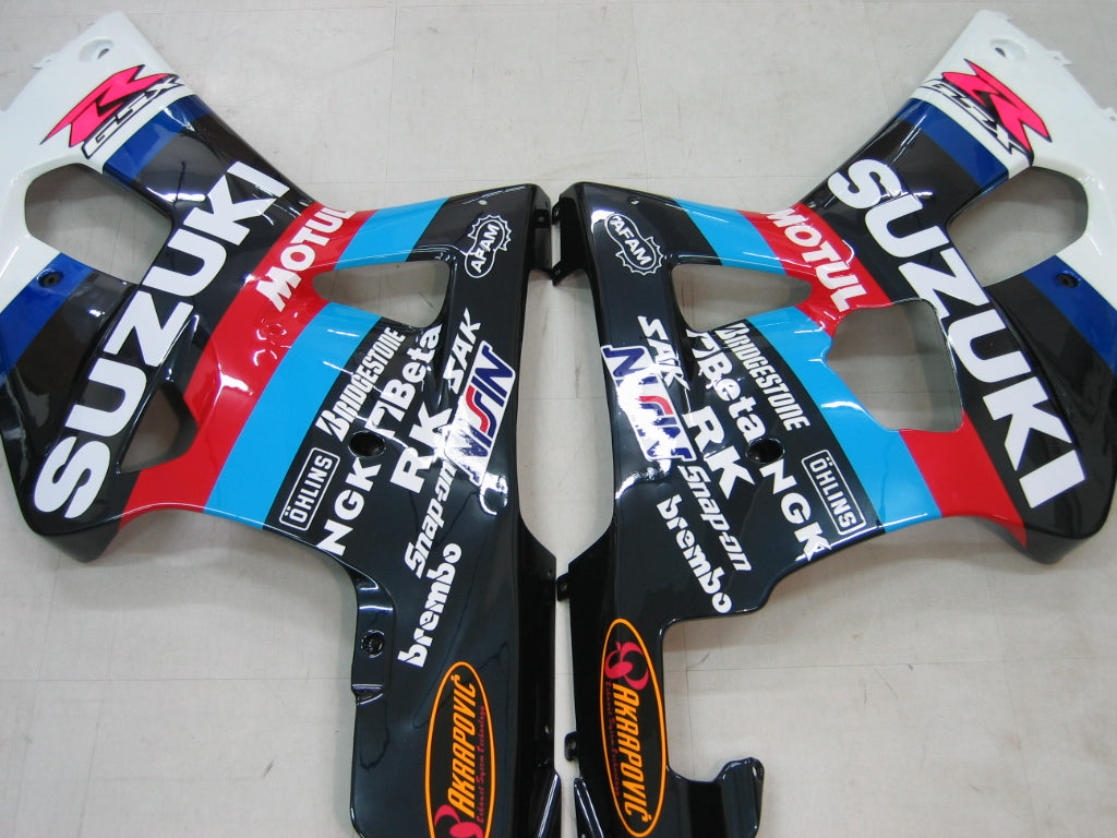 Amotopart Suzuki 01-03 GSXR600 y 00-03 GSXR750 Kit de carenado multicolor