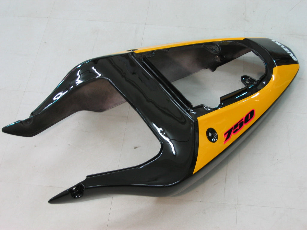 Amotopart Suzuki 01-03 GSXR600 & 00-03 GSXR750 Fairing Yellow Grey Kit