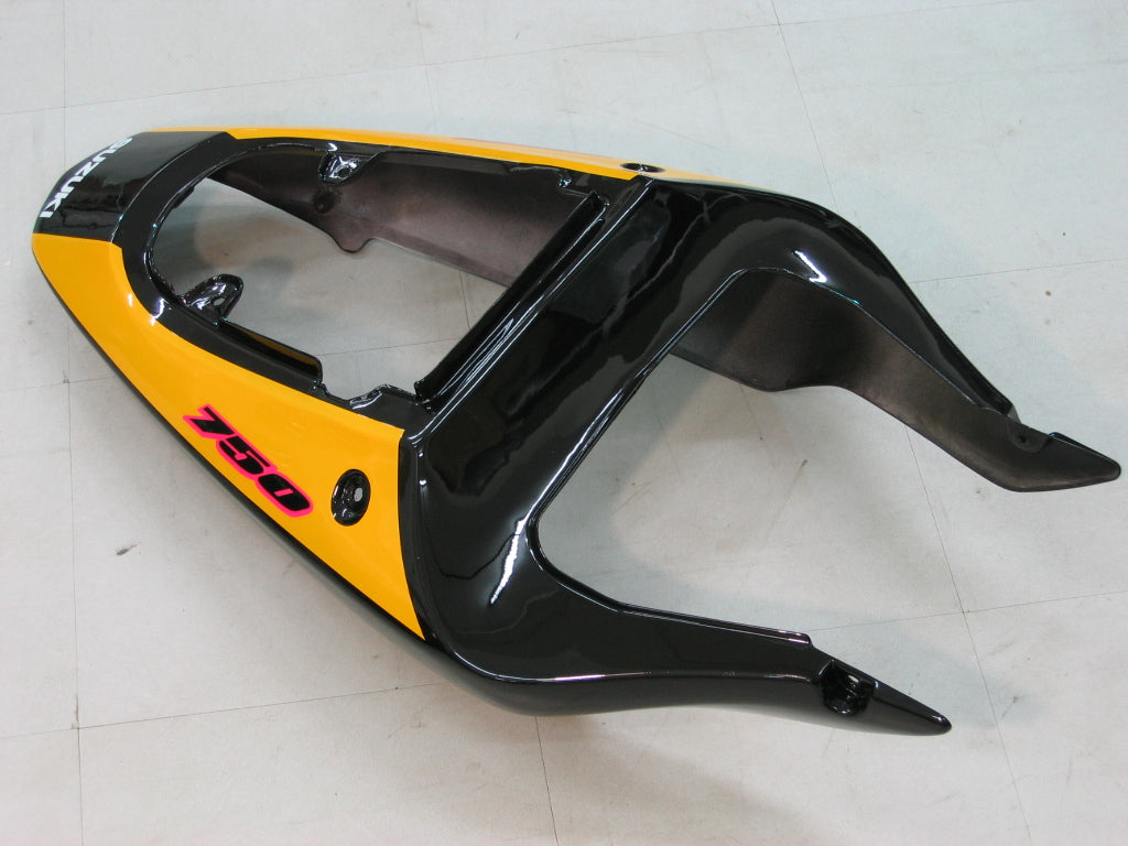 Amotopart Suzuki 01-03 GSXR600 & 00-03 GSXR750 Fairing Yellow Grey Kit