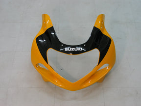 Amotopart Suzuki 01-03 GSXR600 y 00-03 GSXR750 Kit de carenado amarillo gris