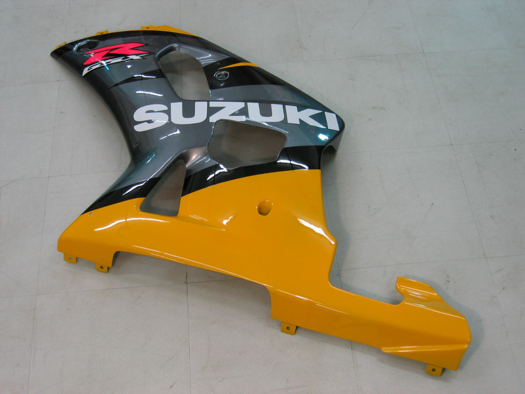 Amotopart Suzuki 01-03 GSXR600 & 00-03 GSXR750 Fairing Yellow Grey Kit