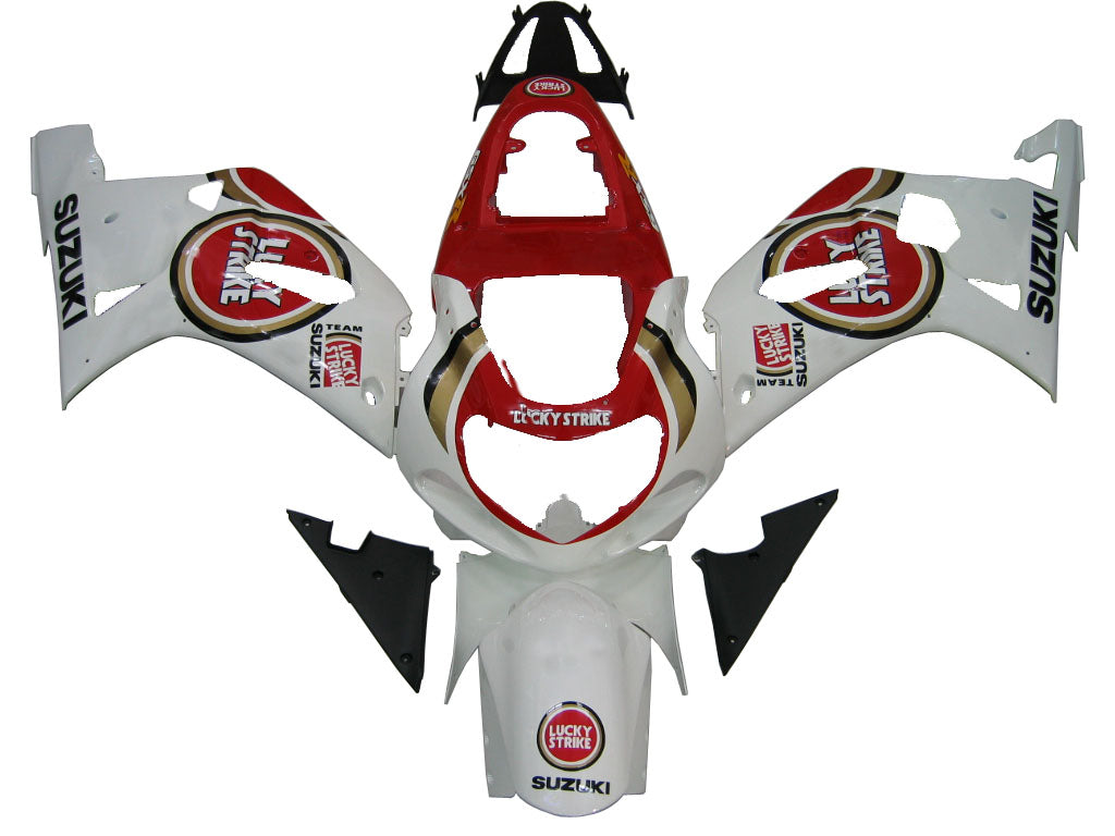 Amotopart Suzuki 01-03 GSXR600 e 00-03 GSXR750 Kit carena bianco rosso