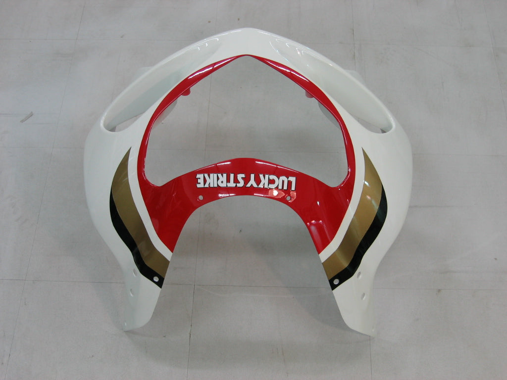 Amotopart Suzuki 01-03 GSXR600 & 00-03 GSXR750 Kit de carénage blanc rouge