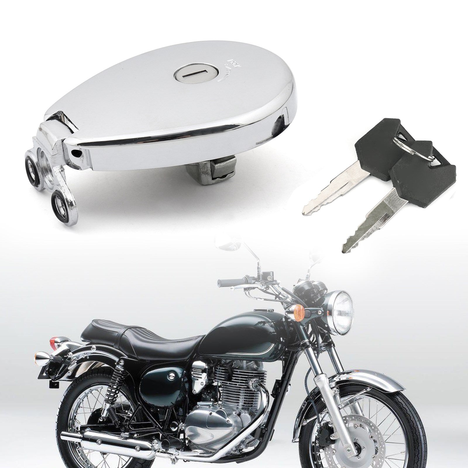 Kraftstofftankdeckel + Schlüssel für Kawasaki Zephyr 1100 ZR1100 51049-1142 1992-2006