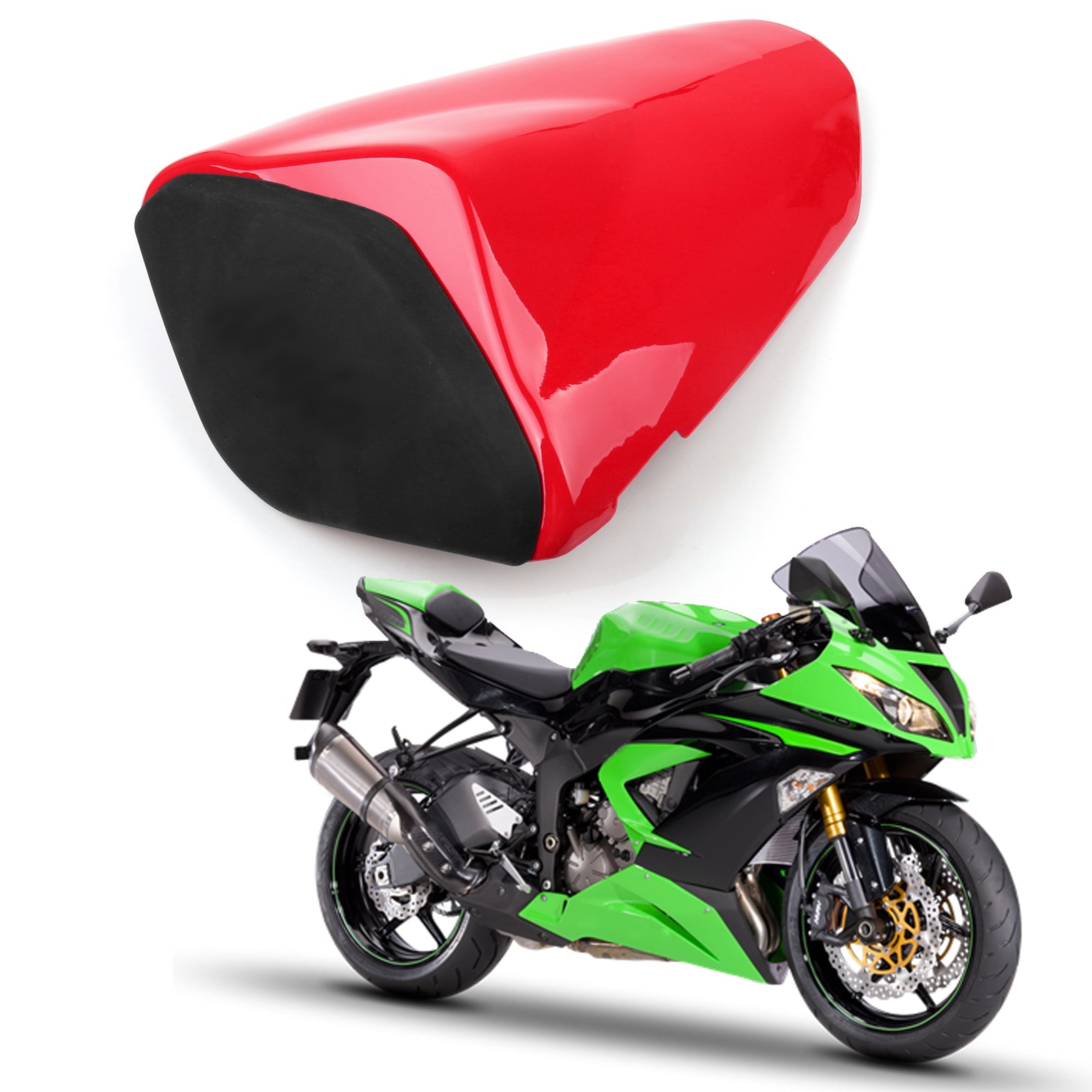 Kawasaki ZX6R ZX 636 2009–2018 Rücksitzbezugabdeckung