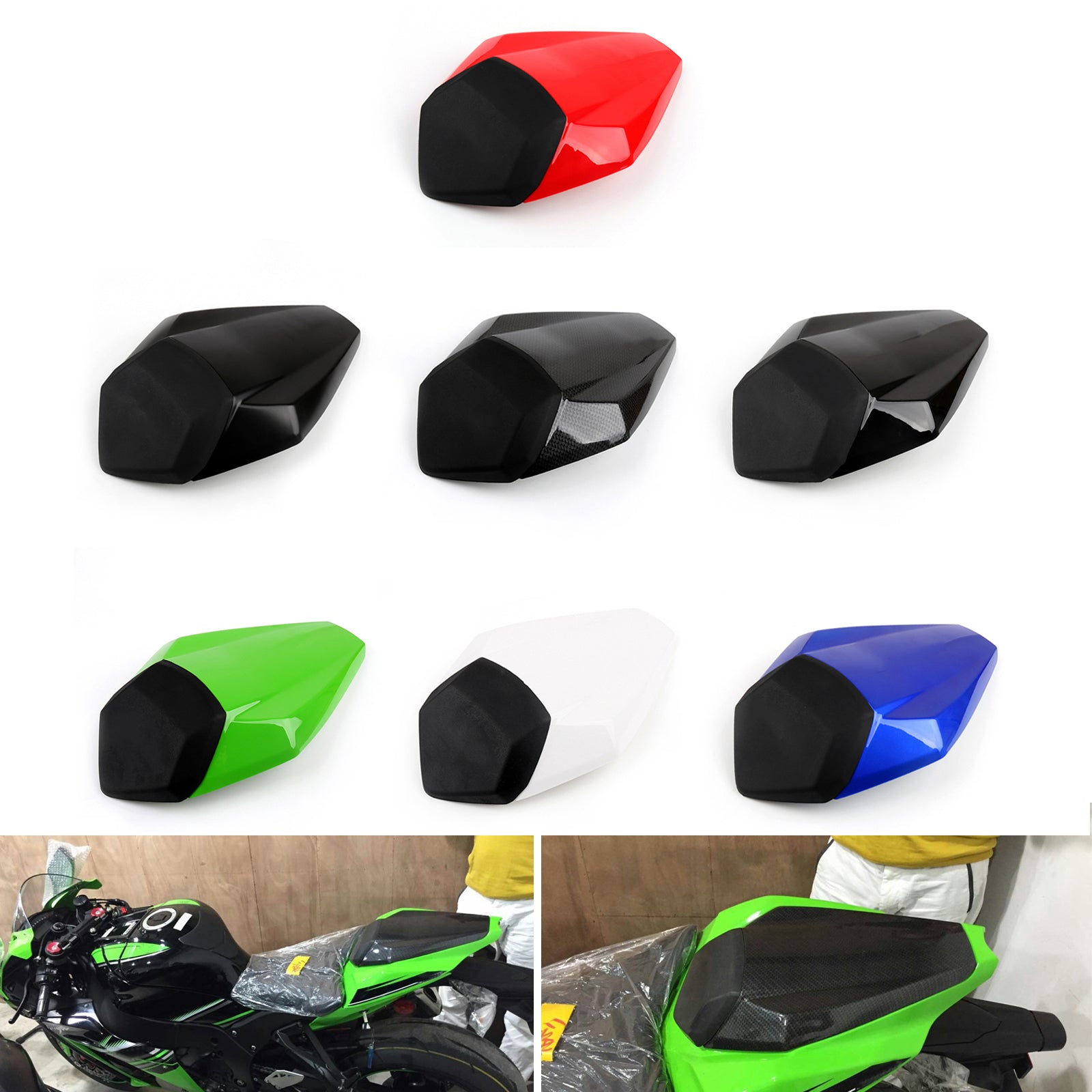 Cubierta del asiento trasero para Kawasaki Ninja ZX10R 2016-2017