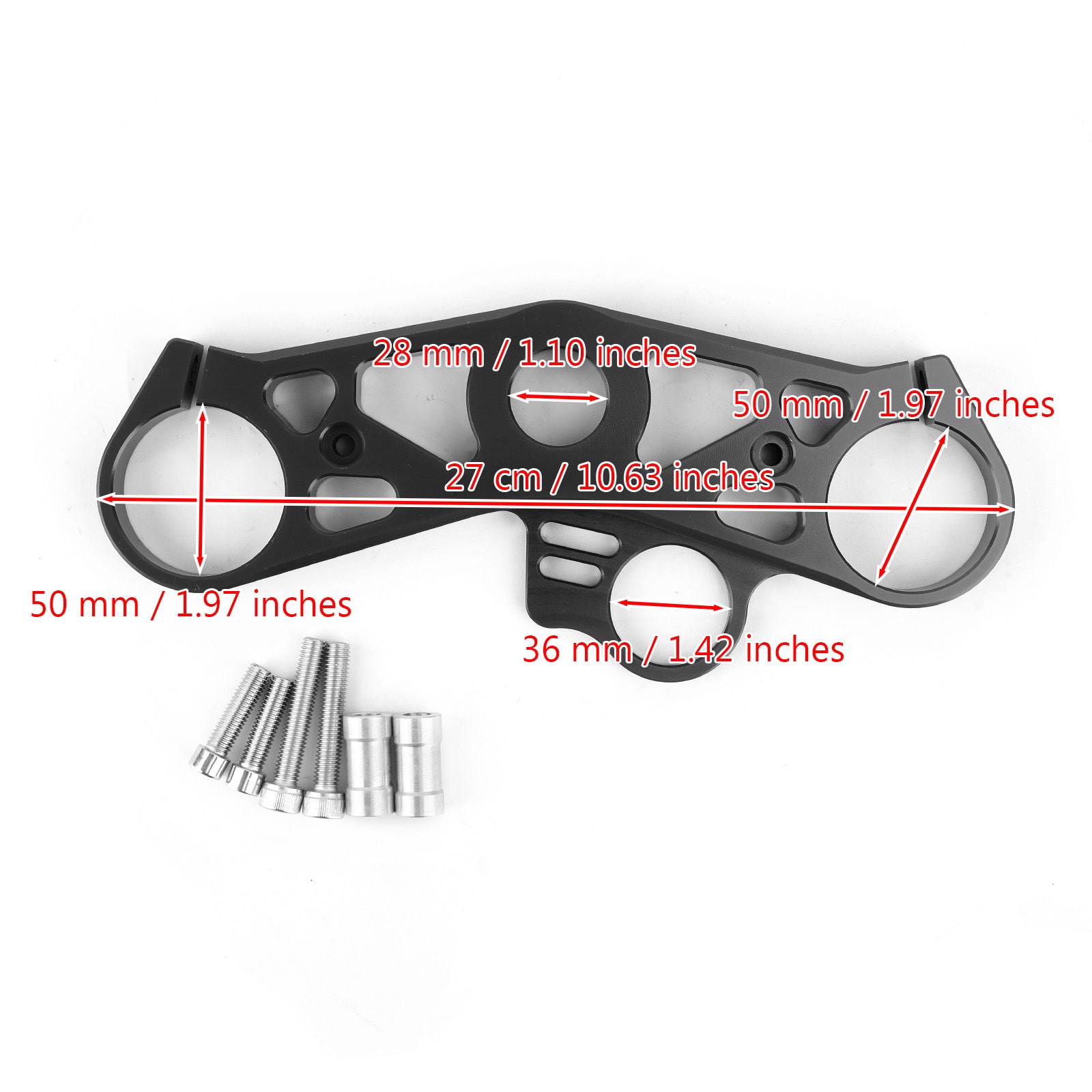 Yamaha YZF R6 2008-2016 Abrazadera superior superior de triple árbol para bajar