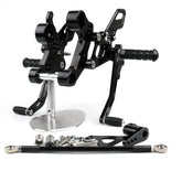 Aluminum Rearset Rear Set Footrest Pedal For Yamaha MT-09 FZ-09 2014-2016