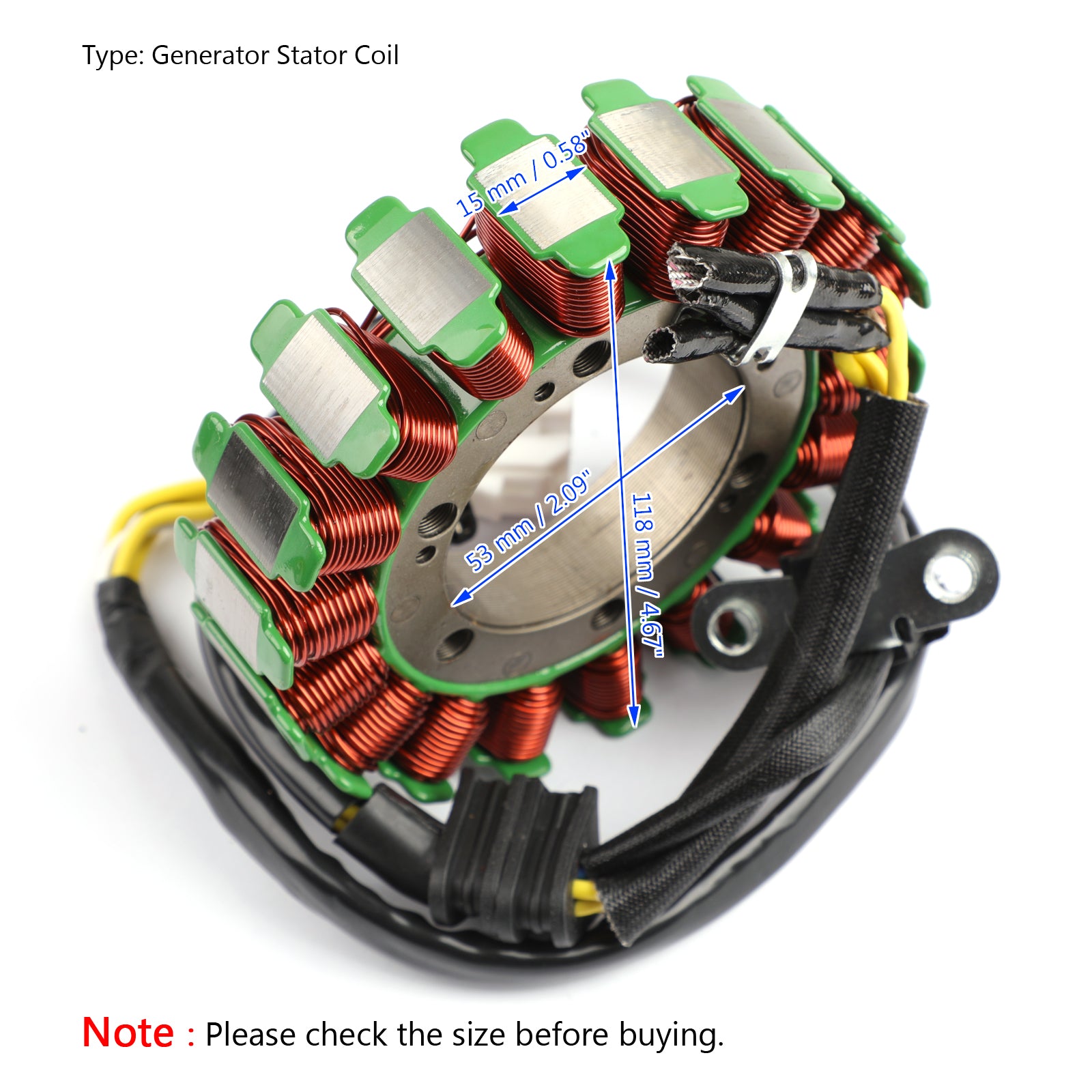 STATOR-GENERATOR-LICHTMASCHINE Passend für Aprilia Dorsoduro Shiver 750 900 # 640168