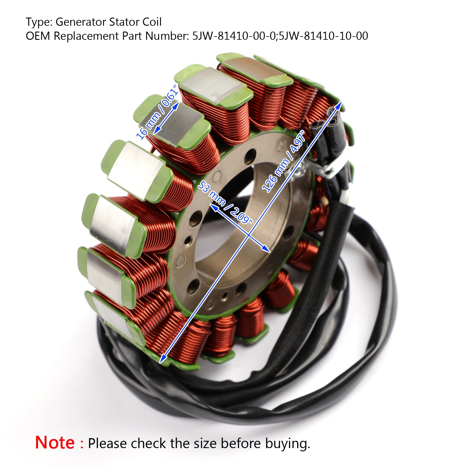 Stator Generator Fit for Yamaha FJR 1300 FJR1300 A 2001 2002 2003 2004 2005 via  fedex