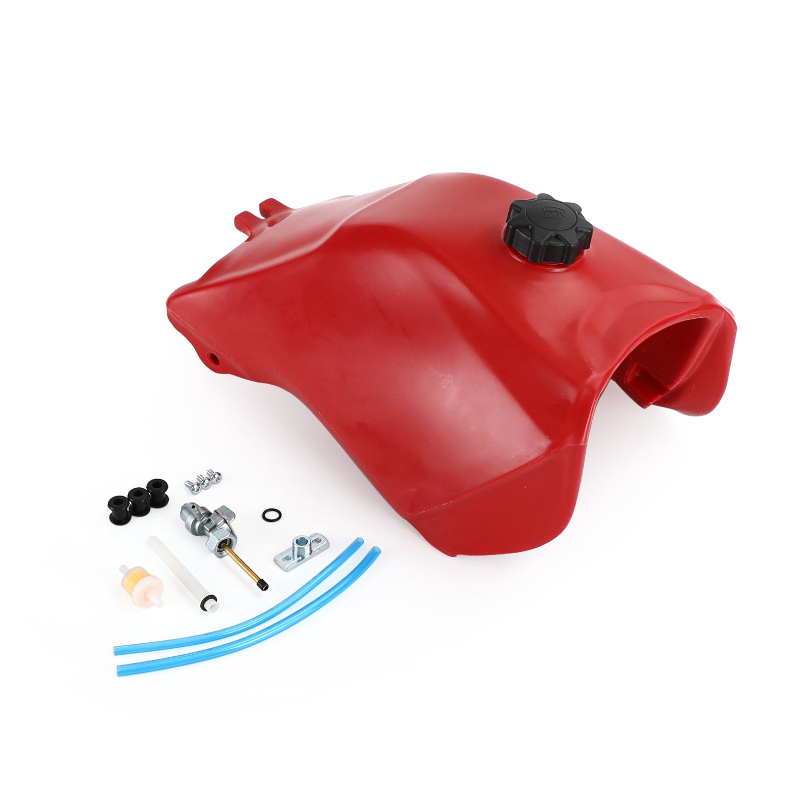 Honda FourTrax 300 TRX300 2x4 TRX300FW 4x4 1993-2000 Plastic Fuel Tank with Petcock Red