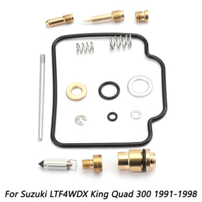 CARBURATORE Kit di riparazione ricostruzione carburatore per Suzuki LTF4WDX King Quad 300 1991-1998