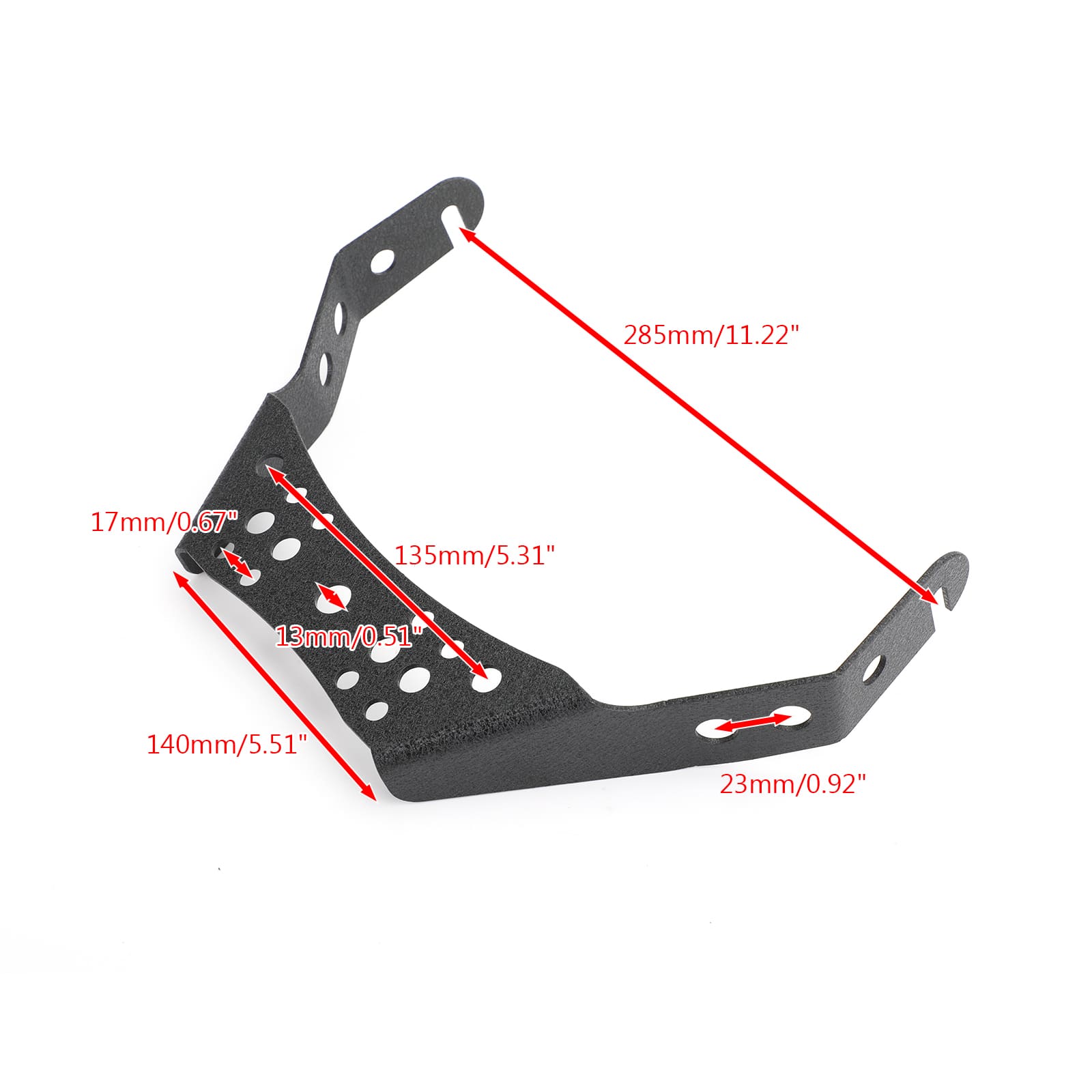 Support de guidon léger universel ATV 10 ", pour Honda TRX450R Yamaha YFZ450