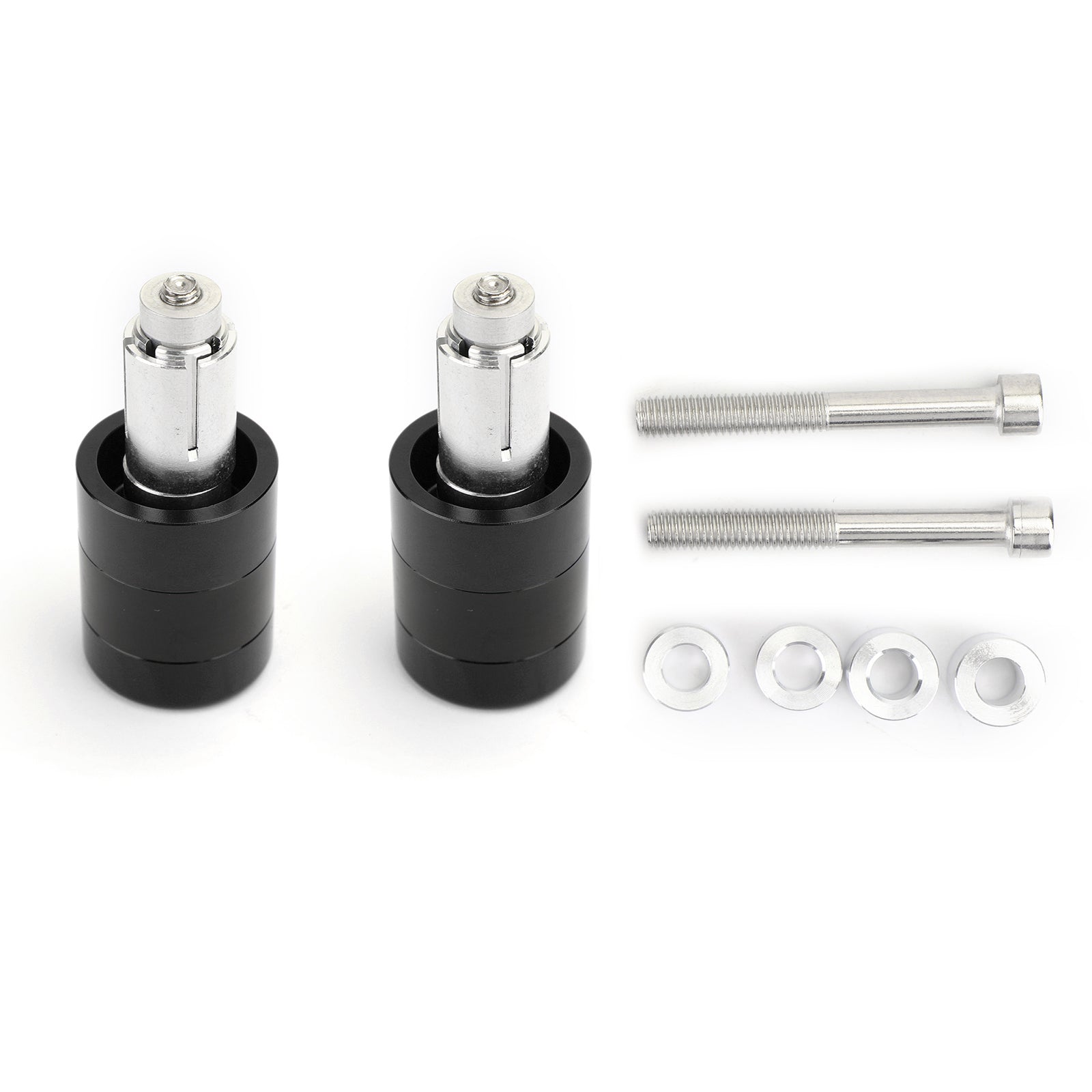 Universal Aluminum Hand Bar Ends CNC Hand Bar End Weights Set Black