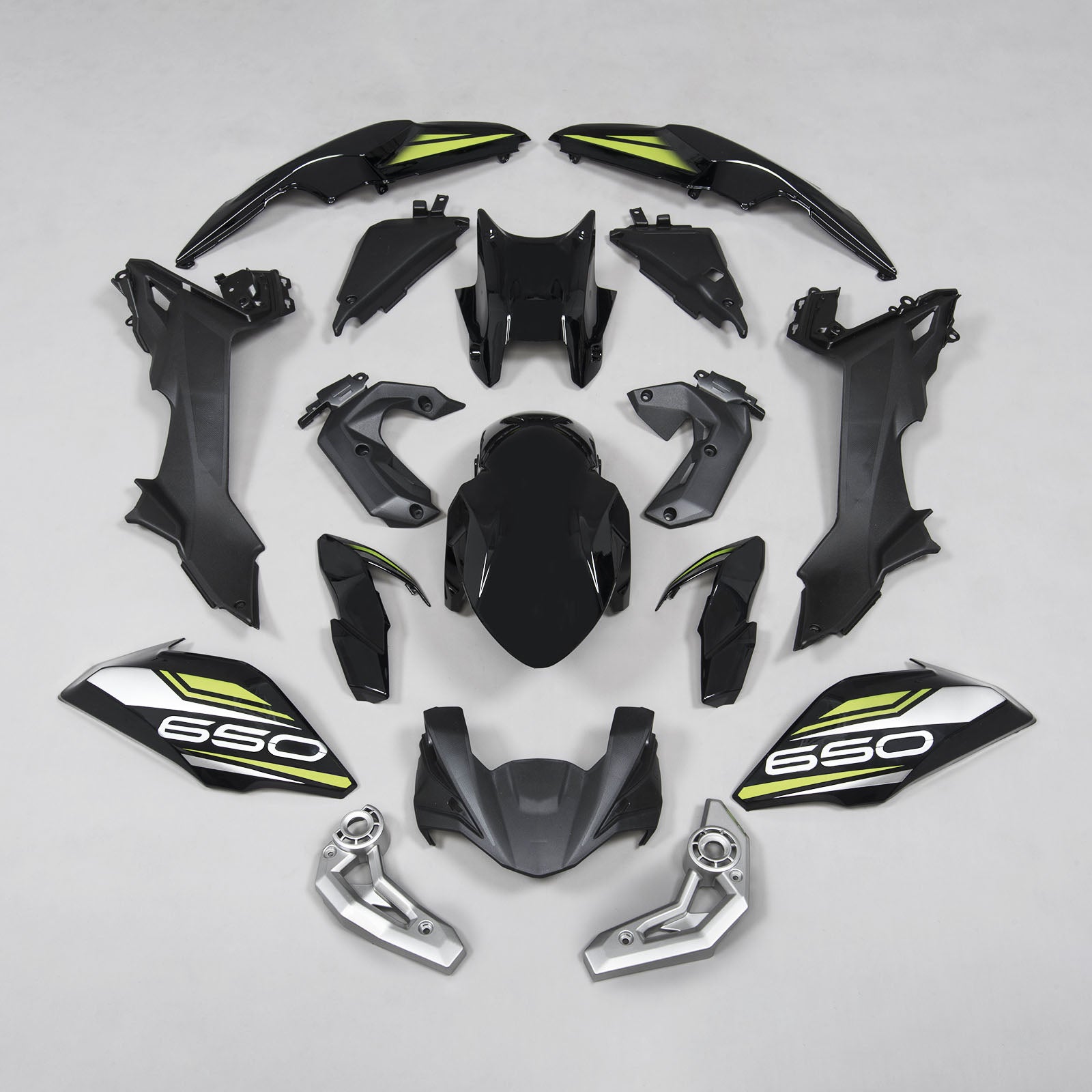 Amotopart Verkleidungen Kawasaki Z650 2017-2019 Kit