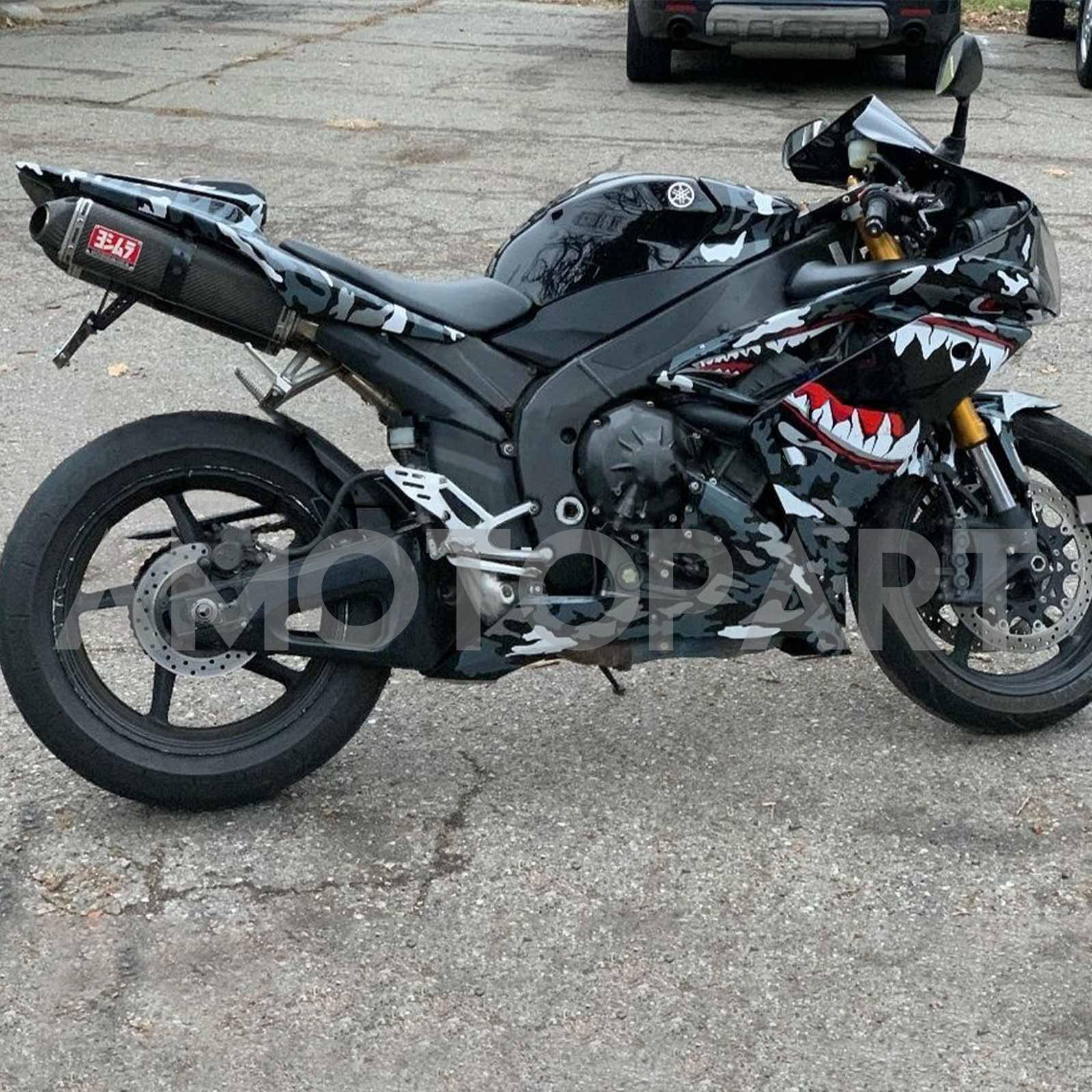 Amotopart Yamaha YZF 1000 R1 2007-2008 Shark Fairing Kit