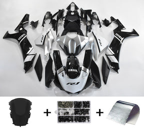 Amotopart Yamaha 2020–2024 YZF R1 Schwarz-weißes Verkleidungsset