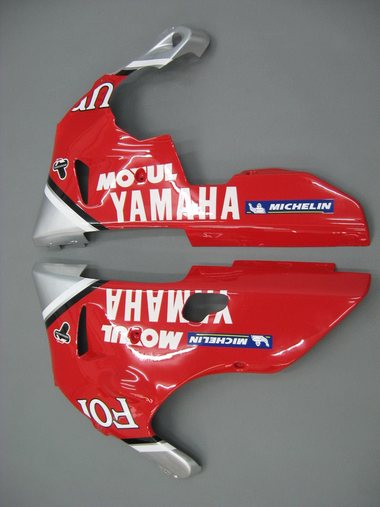 Amotopart 2000–2001 Yamaha R1 Verkleidungsset in Rot und Silber