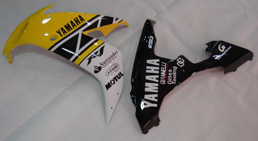 Amotopart Kit de carénage jaune Yamaha R1 2004-2006