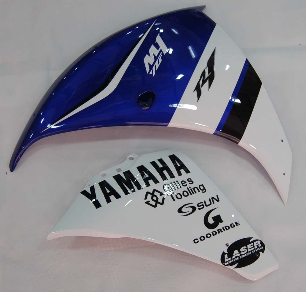 Amotopart 2009–2011 Yamaha R1 Verkleidungsset in Blau und Weiß