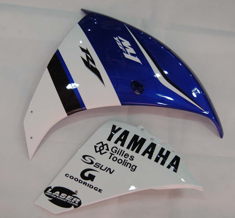 Amotopart 2009-2011 Yamaha R1 Fairing Blue&White Kit