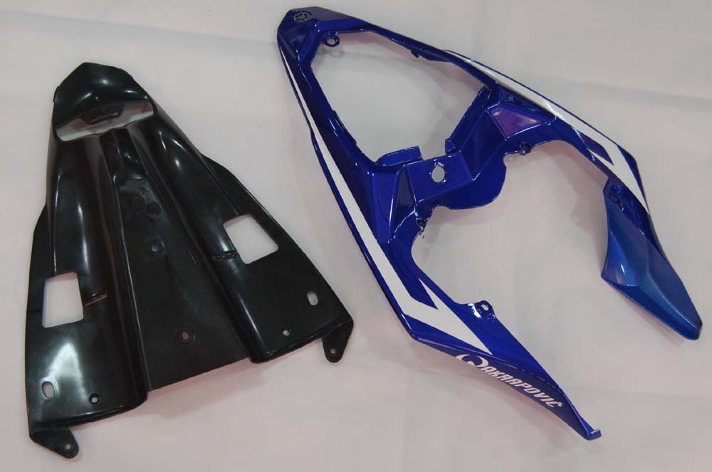 Amotopart 2009–2011 Yamaha R1 Verkleidungsset in Blau und Weiß