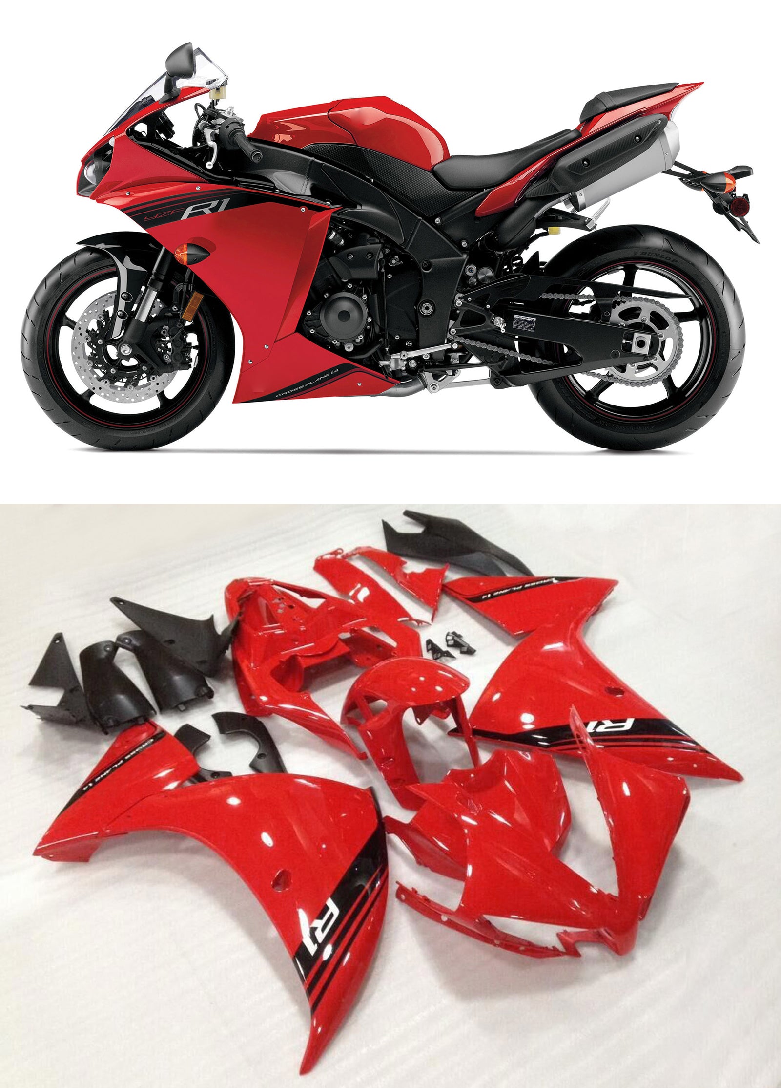 Generic Fit For Yamaha YZF 1000 R1 (2013-2014) Bodywork Fairing ABS Injection Molded Plastics Set 6 Style