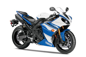 Amotopart 2012-2014 Yamaha R1 Fairing Blue&White Style4 Kit