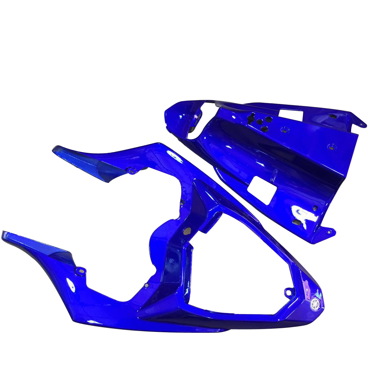 Amotopart 2012-2014 Yamaha R1 Fairing Blue&White Style5 Kit