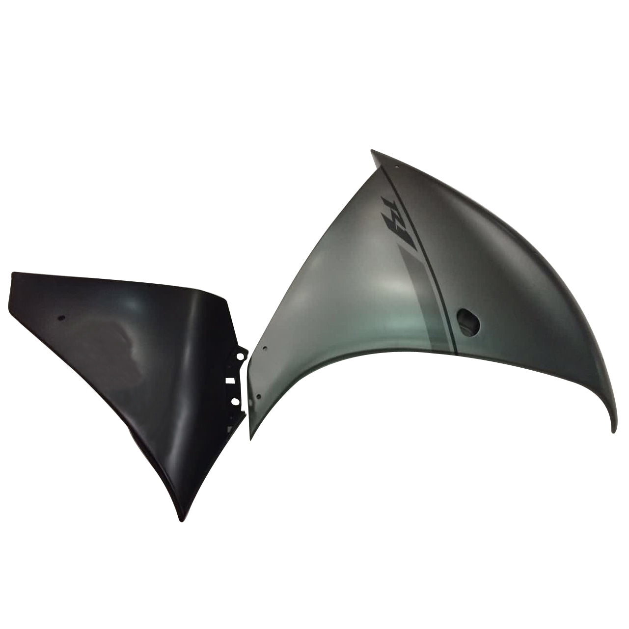 Amotopart 2012-2014 Yamaha R1 Fairing Matte Sliver Black Kit