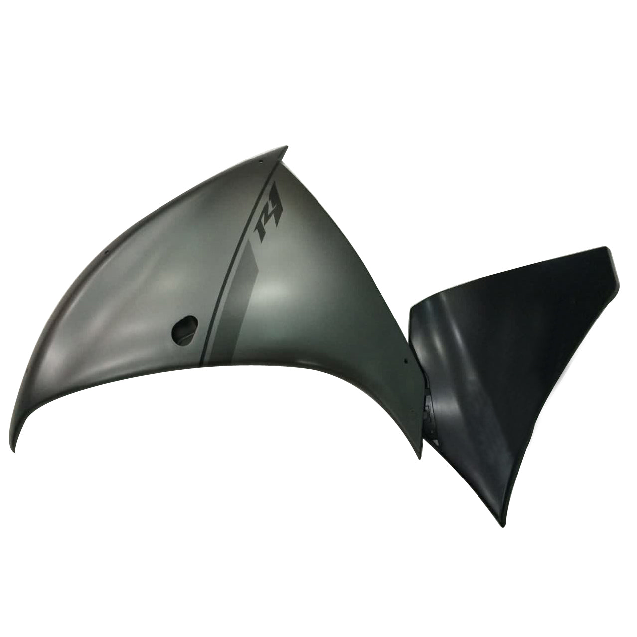 Amotopart 2012-2014 Yamaha R1 Fairing Matte Sliver Black Kit