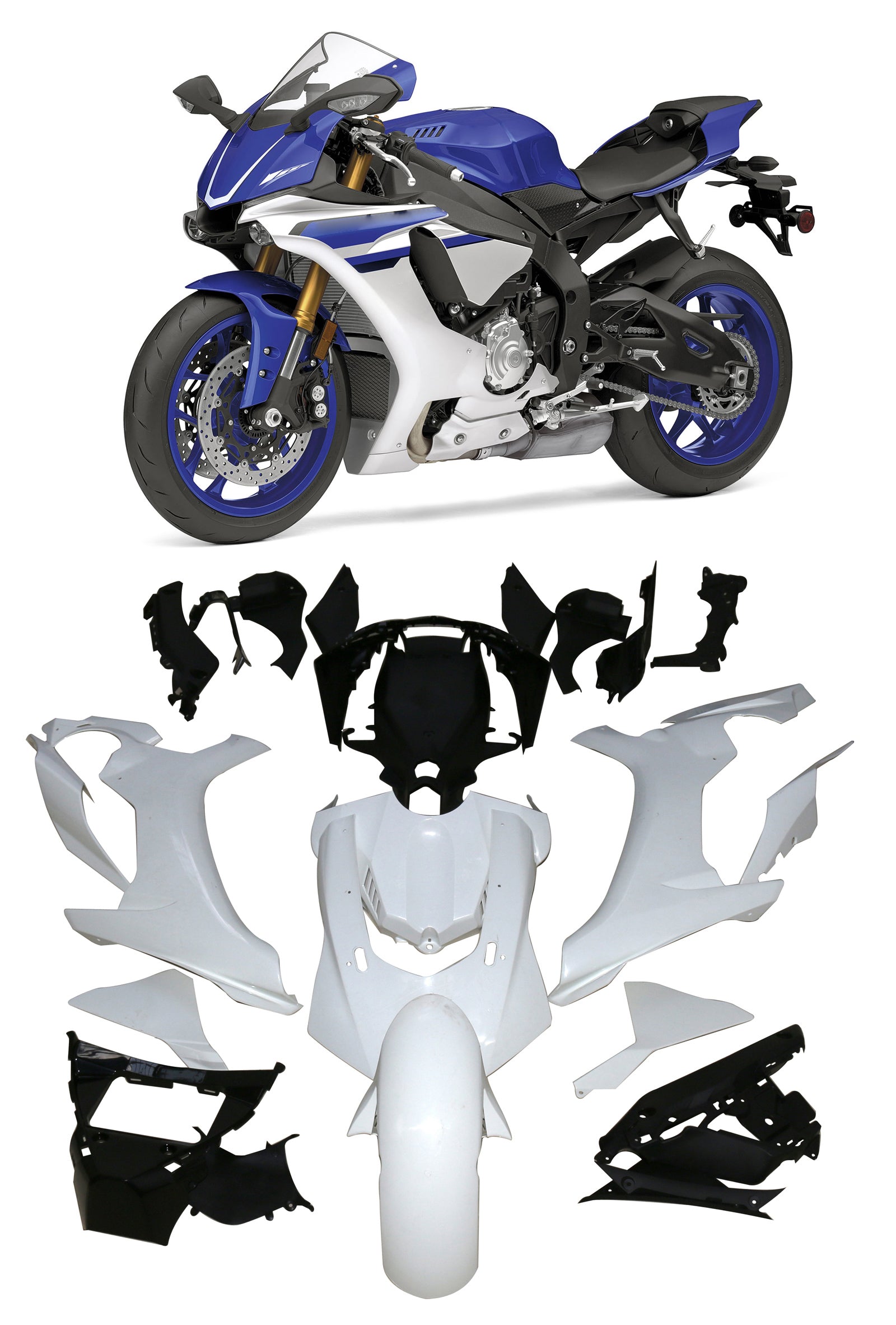 Amotopart ヤマハ YZF 1000 R1 2015-2019 フェアリングキット